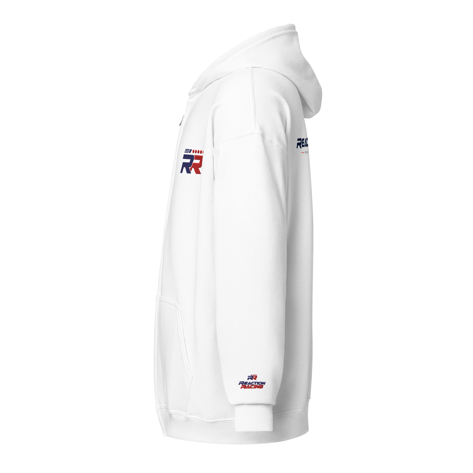 Reaction Racing Hoodie - Premium Blend White